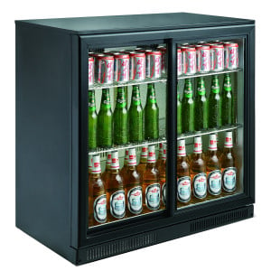 Refrigerated Back Bar with 2 Sliding Doors - 198 L - CombiSteel