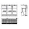 Achterbar Koelkast met 3 Draaideuren - 320 L - CombiSteel