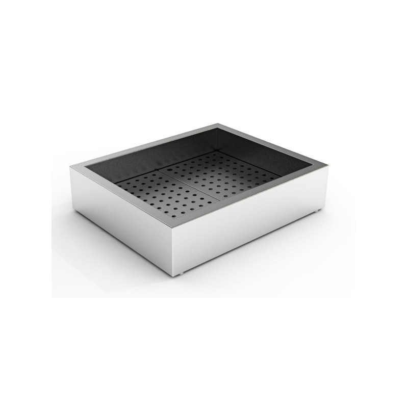 Bac à glace pilée 2/1 GN inox - Combisteel 7013.2705