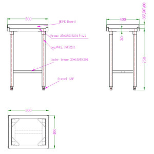 Polyethylene Cutting Block 80mm - CombiSteel