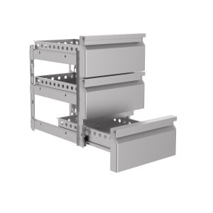 Block 3 Monobloc Drawers for Refrigerated Table - CombiSteel Quality