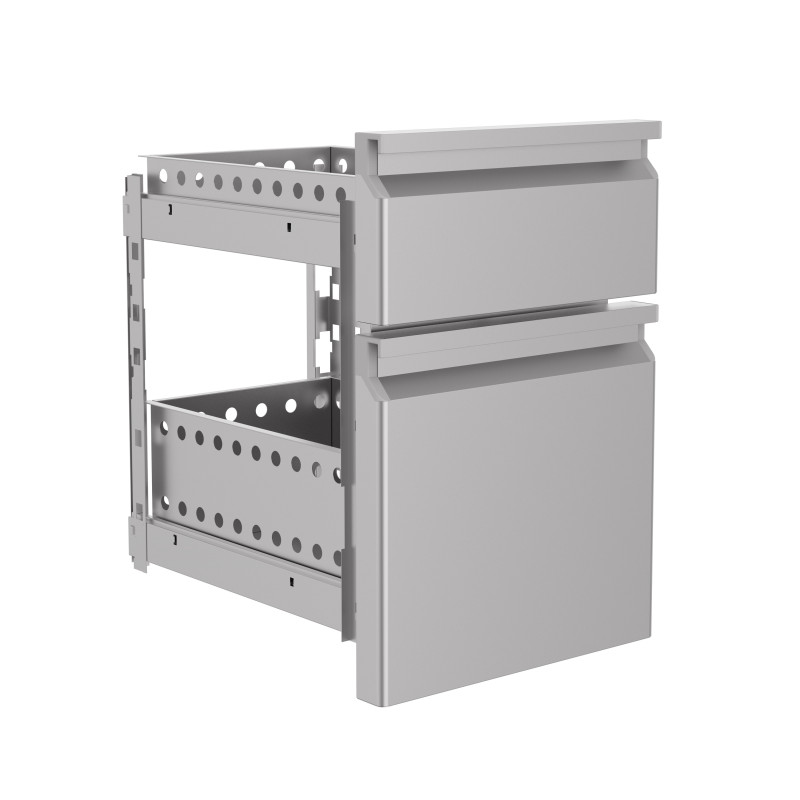 2-Drawer Block for Refrigerated Table - CombiSteel