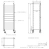 Abräumwagen mit Tabletts - 600 x 400 - CombiSteel