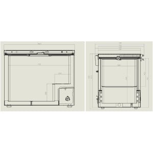 Stainless Steel Chest Freezer 305 L - Brand CombiSteel