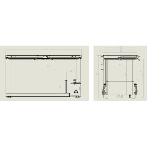 RVS Kistvriezer 469 L - CombiSteel | Professionele opslag