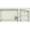 Gefriertruhe mit Glasdeckel - 397 L - CombiSteel