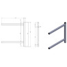 Support for Wall Shelf - P 400 mm - CombiSteel