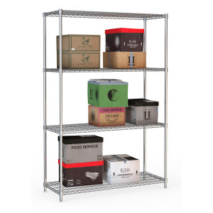 Abnehmbares Regal 4 Ebenen - L 1200 x T 450 mm - CombiSteel