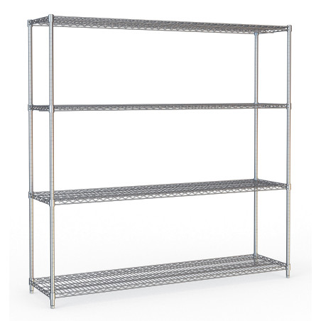 Removable Shelf 4 Levels - Chrome Steel CombiSteel