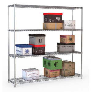 Removable Shelf 4 Levels - Chrome Steel CombiSteel