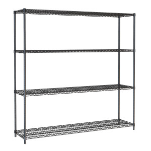 4-Tier Detachable Shelf Black - L 1800 x D 450 mm - CombiSteel