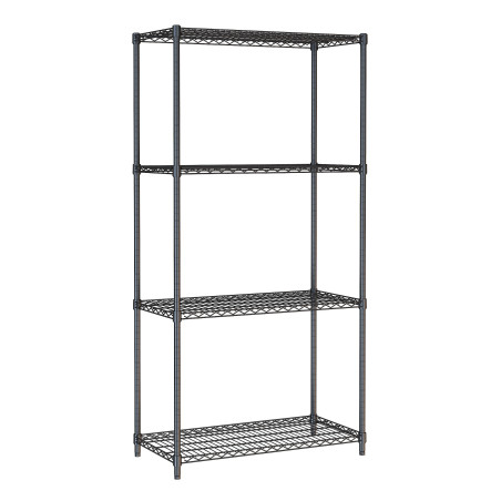 4-Level Detachable Shelf Black - L 900 x D 450 mm - Combisteel 7530.0025