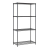 4-Tier Detachable Shelf Black - L 900 x D 450 mm - CombiSteel