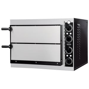 2-Chamber Pizza Oven - 2 Pizzas - 230 V - CombiSteel