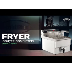 Electric Deep Fryer Prof 8L 3300W - Brand CombiSteel