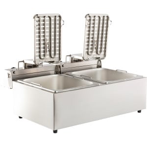 Electric Deep Fryer - 2 x 6 L - CombiSteel