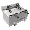 Friteuse Electrique à Poser - 2 x 8 L - 2 x 3000 W - CombiSteel