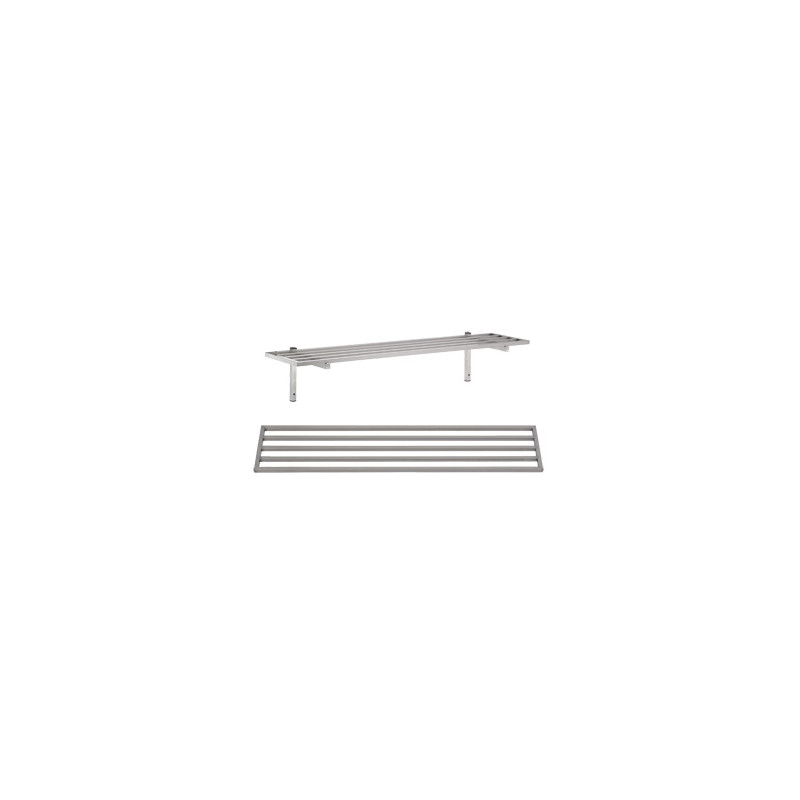 Barred Wall Shelf with Support - L 1000 x D 300 mm - CombiSteel