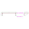 Barred Wall Shelf with Brackets - L 1200 x D 300 mm - CombiSteel