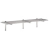 Barred Wall Shelf with Support - L 2000 x D 300 mm - CombiSteel