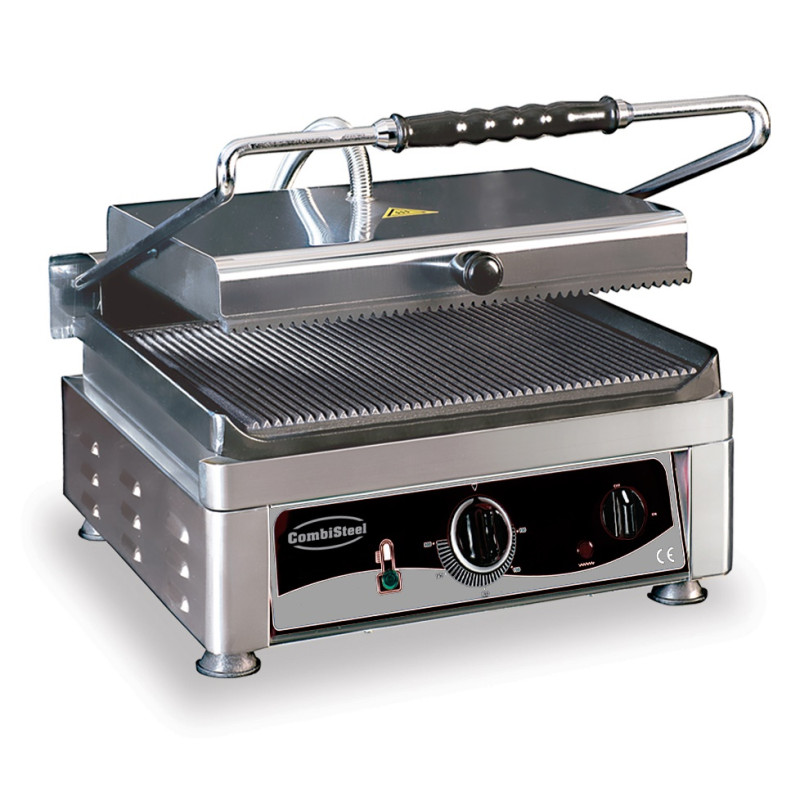 Grill Panini Simple - Grooved Plates - CombiSteel