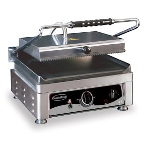 Grill Panini Simple - Smooth and Grooved Plates - CombiSteel