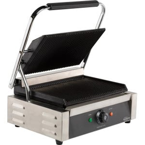 Grill Panini Contact Simple Plaques Geribbeld CombiSteel