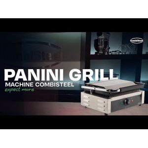 Grill Panini Contact Simple Plaques Geribbeld CombiSteel