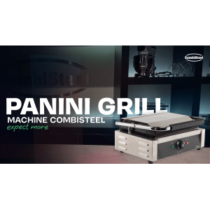 Grill Panini Contact Simple Plaques Geribbeld CombiSteel