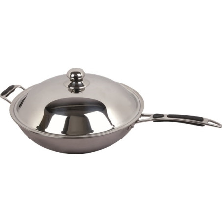 Induction Wok Sauté Pan CombiSteel - Stainless Steel