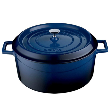 Cast Iron Dutch Oven Ø 28 cm Blue CombiSteel - Chef Kitchen Accessory