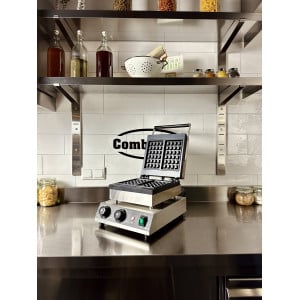 Professional electric waffle maker - CombiSteel 2 Waffles