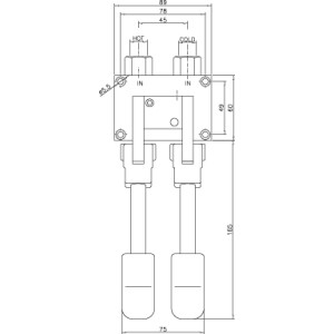 Mitigeur à Pédales 2P - Commande Précise | CombiSteel