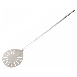 Round Perforated Stainless Steel Pizza Peel - L 1420 mm - CombiSteel