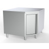 Stainless Steel Low Angular Furniture - CombiSteel - L 1000 x D 600 mm