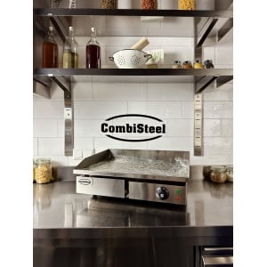 Plancha Elektrisch Glad - Roestvrij Staal AISI 430 - 73 cm Combisteel