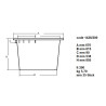 White Bin 200 L CombiSteel - Quality for professional kitchen