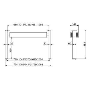 Oprit met LED-verlichting - Combisteel GN 2/1