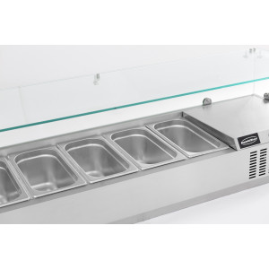 Refrigerated Saladette to Place - 6 GN 1/3 - CombiSteel | Static Cooling & Stainless Steel