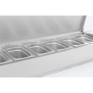 Refrigerated Stainless Steel Saladette 9 GN 1/3 CombiSteel - Fresh Preparation