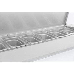 Refrigerated Saladette to Place Stainless Steel - 10 GN 1/4 CombiSteel