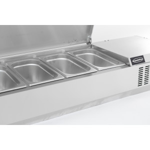 Saladette Réfrigérée Inox 6 GN 1/4 - Combisteel SEO: Fraîcheur Aliments & Réfrigération