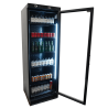 Black Glass Door Beverage Refrigerated Cabinet - 382 L