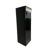 Black Glass Door Beverage Refrigerated Cabinet with Canopy - 382 L