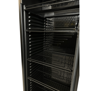 Armoire Réfrigérée à Boissons Noire à Porte Vitrée avec Canopée - 382 L