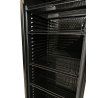 Black Glass Door Beverage Refrigerated Cabinet with Canopy - 382 L