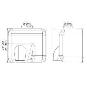 Automatic Stainless Steel Hand Dryer Combisteel - Performance and Hygiene