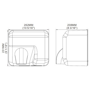 Sèche-Mains Automatique Inox CombiSteel - Performant et Élégant