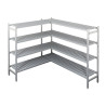 Hoekrek voor Koelcel 1500 x 2400 x 2010 mm - L 1235 x D 450 mm - CombiSteel