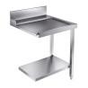 Laadtafel met Plank en Achterwand CombiSteel - L 700 x D 750 mm